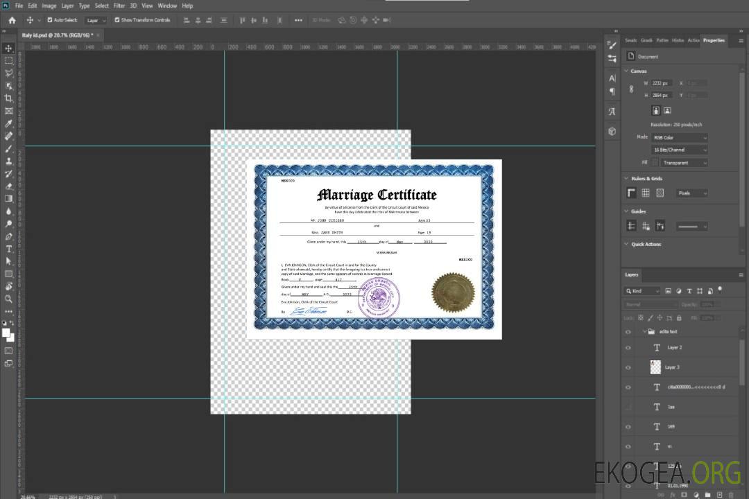 Modèle Word et PDF de certificat de mariage au Mexique template Modèle Word et PDF de certificat de mariage au Mexique template